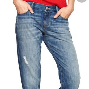 GAP Boyfriend Fit Denim Jeans - Dark Blue